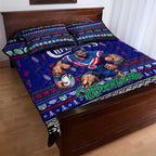 New Zealand Warriors Rugby Xmas Quilt Bed Set Australia NRL Mascot