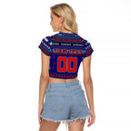 Personalized New Zealand Warriors Rugby Xmas Raglan Cropped T Shirt Australia NRL Mascot