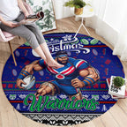 New Zealand Warriors Rugby Xmas Round Carpet Australia NRL Mascot
