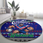New Zealand Warriors Rugby Xmas Round Carpet Australia NRL Mascot
