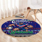 New Zealand Warriors Rugby Xmas Round Carpet Australia NRL Mascot