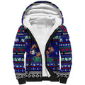 Personalized New Zealand Warriors Rugby Xmas Sherpa Hoodie Australia NRL Mascot