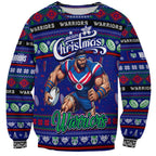 Personalized New Zealand Warriors Rugby Xmas Sweatshirt Australia NRL Mascot
