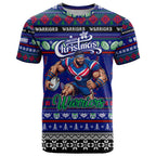 Personalized New Zealand Warriors Rugby Xmas T Shirt Australia NRL Mascot