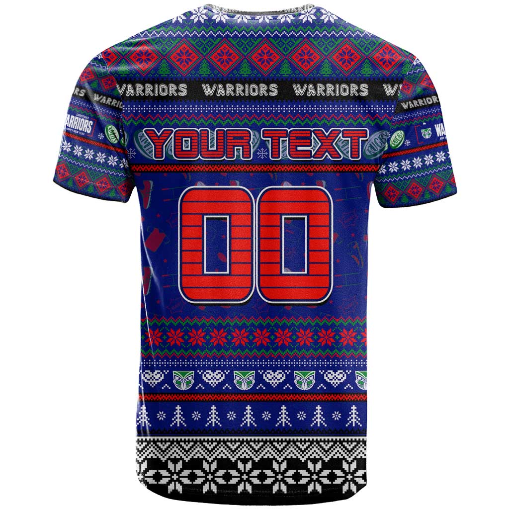 Personalized New Zealand Warriors Rugby Xmas T Shirt Australia NRL Mascot