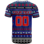 Personalized New Zealand Warriors Rugby Xmas T Shirt Australia NRL Mascot