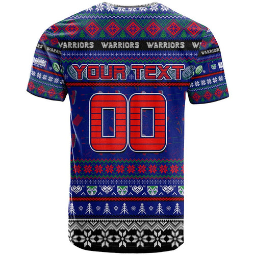Personalized New Zealand Warriors Rugby Xmas T Shirt Australia NRL Mascot