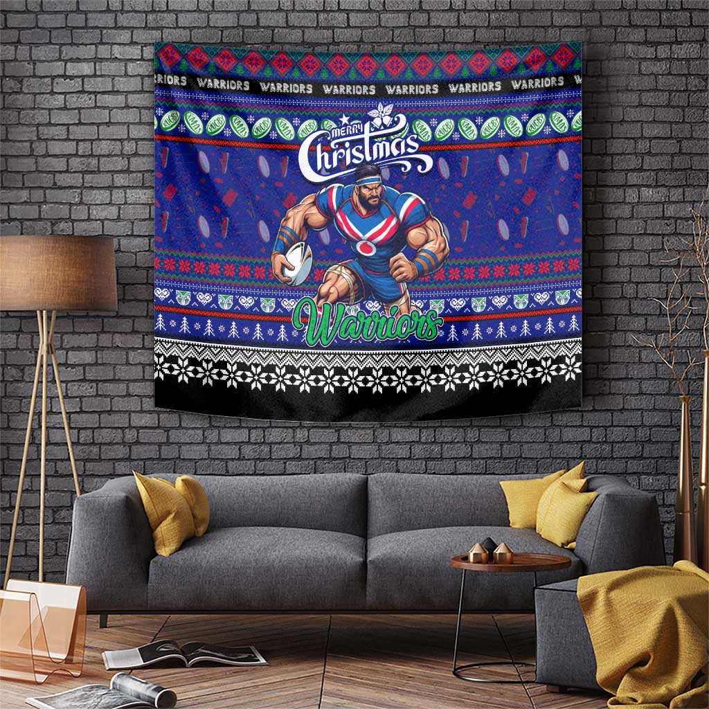 New Zealand Warriors Rugby Xmas Tapestry Australia NRL Mascot