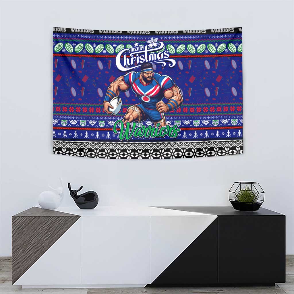 New Zealand Warriors Rugby Xmas Tapestry Australia NRL Mascot