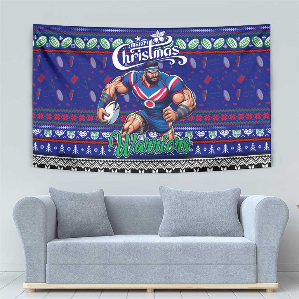 New Zealand Warriors Rugby Xmas Tapestry Australia NRL Mascot