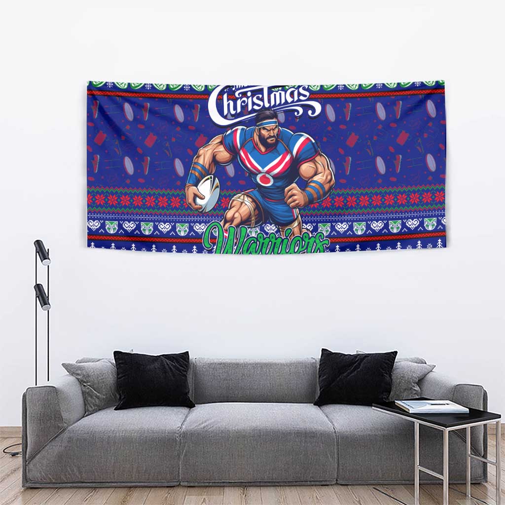 New Zealand Warriors Rugby Xmas Tapestry Australia NRL Mascot