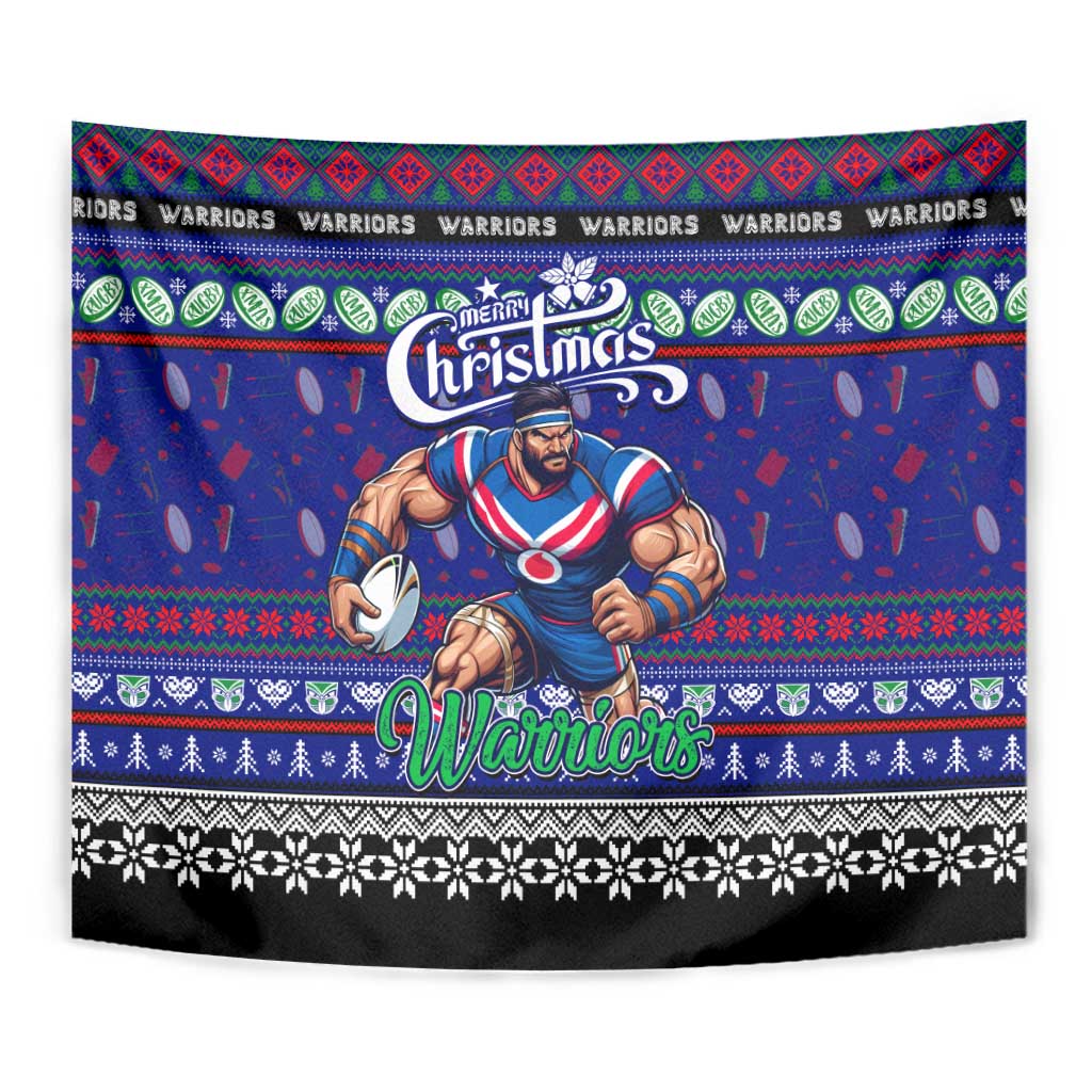 New Zealand Warriors Rugby Xmas Tapestry Australia NRL Mascot