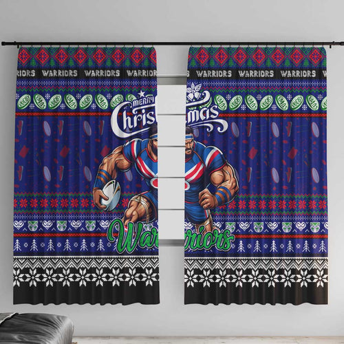 New Zealand Warriors Rugby Xmas Window Curtain Australia NRL Mascot