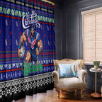 New Zealand Warriors Rugby Xmas Window Curtain Australia NRL Mascot