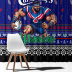 New Zealand Warriors Rugby Xmas Window Curtain Australia NRL Mascot