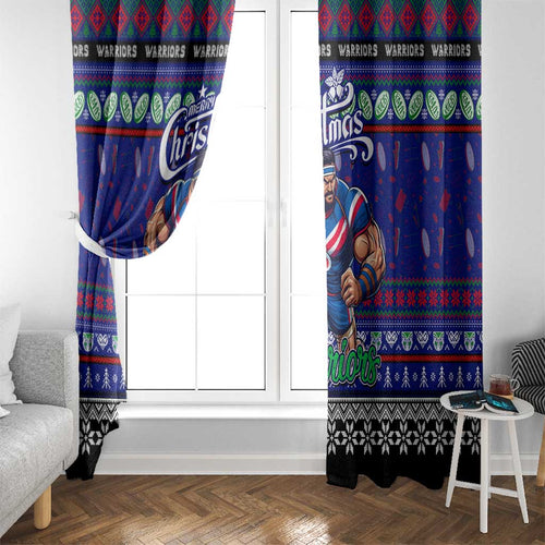 New Zealand Warriors Rugby Xmas Window Curtain Australia NRL Mascot