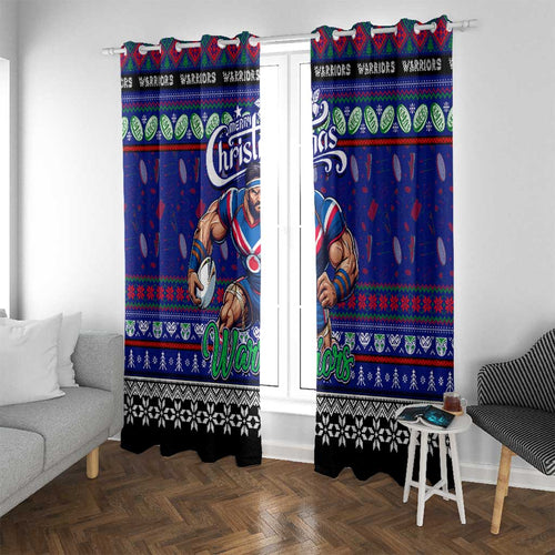 New Zealand Warriors Rugby Xmas Window Curtain Australia NRL Mascot