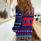 Personalized New Zealand Warriors Rugby Xmas Women Casual Shirt Australia NRL Mascot
