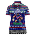 Personalized New Zealand Warriors Rugby Xmas Women Polo Shirt Australia NRL Mascot