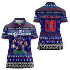 Personalized New Zealand Warriors Rugby Xmas Women Polo Shirt Australia NRL Mascot