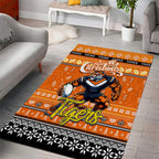 Tigers Rugby Xmas Area Rug Australia NRL Mascot
