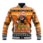 Personalized Tigers Rugby Xmas Baseball Jacket Australia NRL Mascot