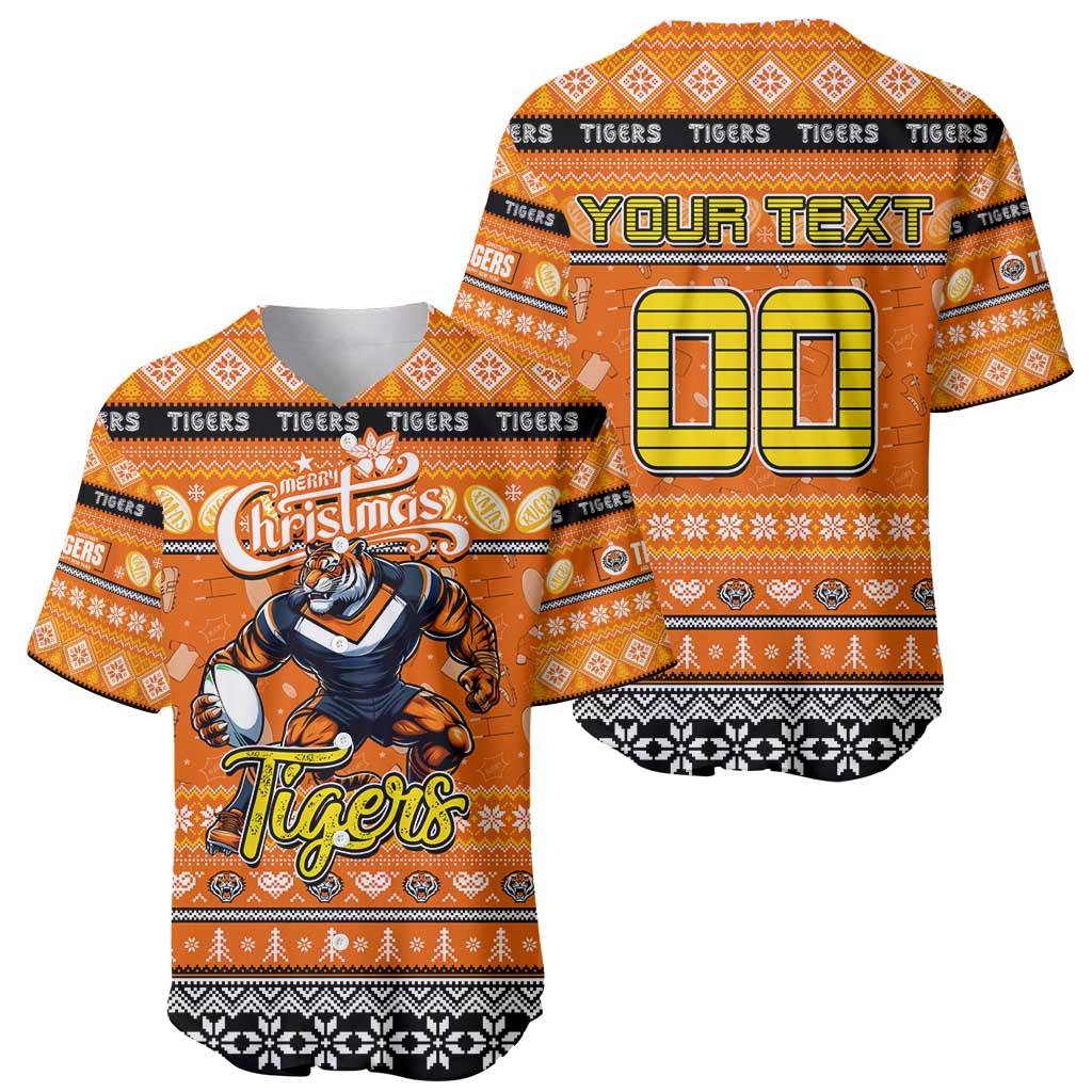 Personalized Tigers Rugby Xmas Baseball Jersey Australia NRL Mascot