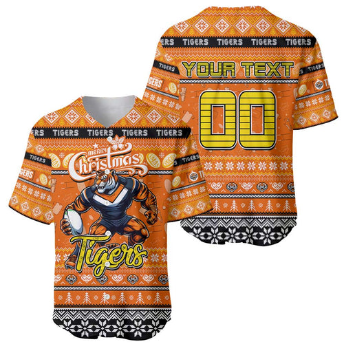 Personalized Tigers Rugby Xmas Baseball Jersey Australia NRL Mascot