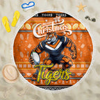 Tigers Rugby Xmas Beach Blanket Australia NRL Mascot