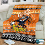 Tigers Rugby Xmas Blanket Australia NRL Mascot