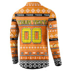 Personalized Tigers Rugby Xmas Button Sweatshirt Australia NRL Mascot