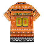 Personalized Tigers Rugby Xmas Family Matching Puletasi and Hawaiian Shirt Australia NRL Mascot