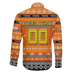 Personalized Tigers Rugby Xmas Family Matching Summer Maxi Dress and Hawaiian Shirt Australia NRL Mascot