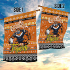 Tigers Rugby Xmas Garden Flag Australia NRL Mascot