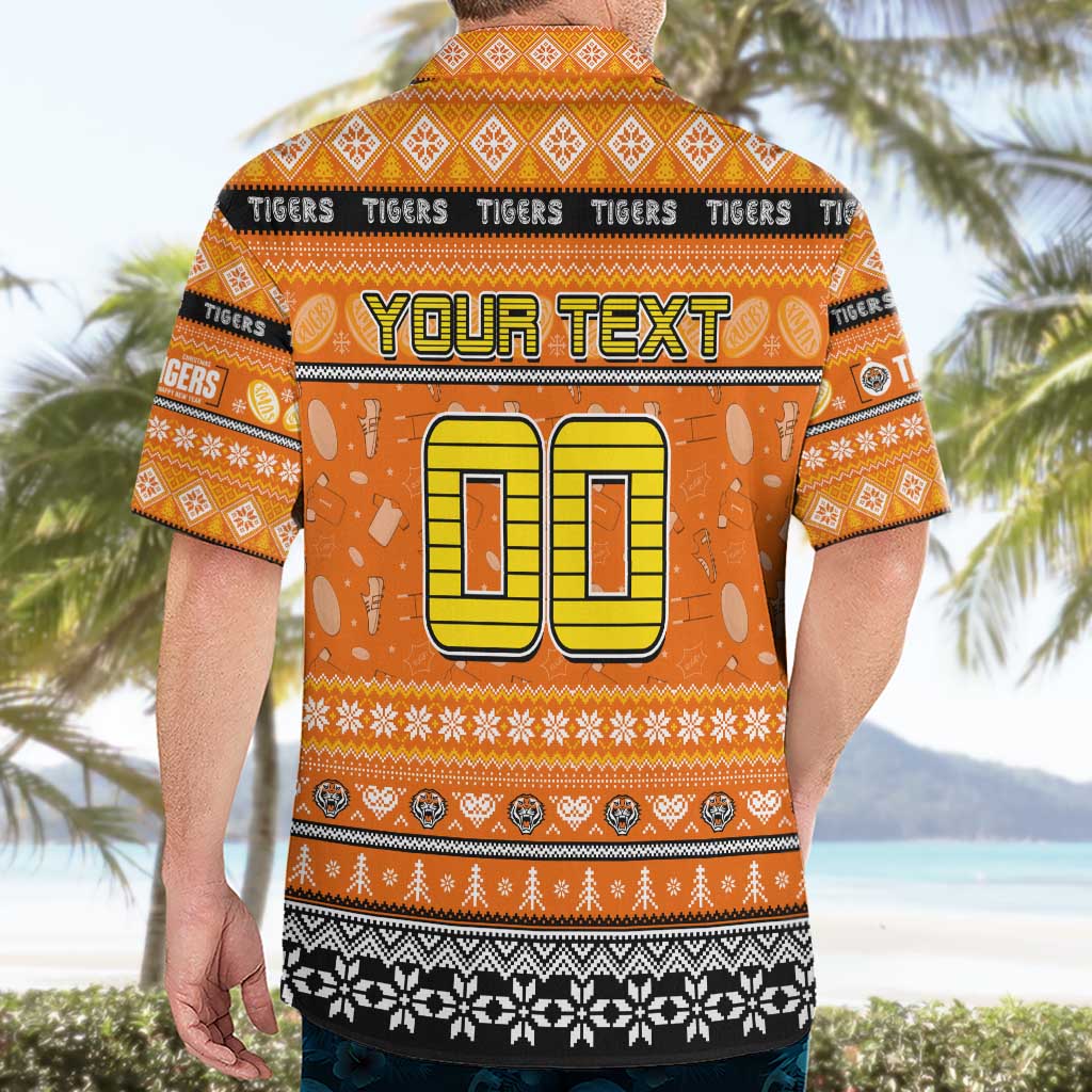 Personalized Tigers Rugby Xmas Hawaiian Shirt Australia NRL Mascot