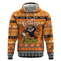 Personalized Tigers Rugby Xmas Hoodie Australia NRL Mascot