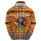 Personalized Tigers Rugby Xmas Hoodie Australia NRL Mascot