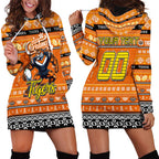 Personalized Tigers Rugby Xmas Hoodie Dress Australia NRL Mascot