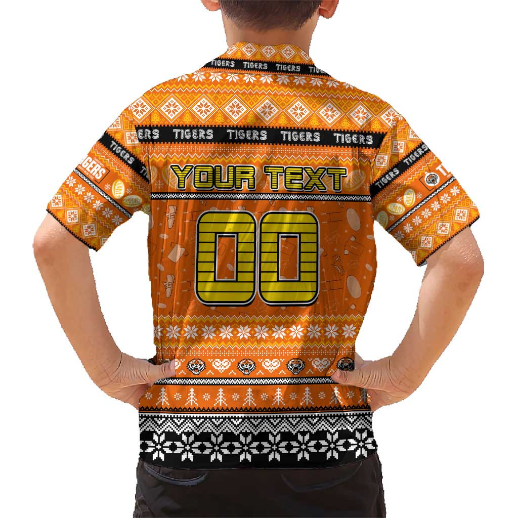 Personalized Tigers Rugby Xmas Kid Hawaiian Shirt Australia NRL Mascot