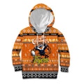 Personalized Tigers Rugby Xmas Kid Hoodie Australia NRL Mascot