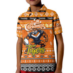 Personalized Tigers Rugby Xmas Kid Polo Shirt Australia NRL Mascot