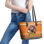 Tigers Rugby Xmas Leather Tote Bag Australia NRL Mascot