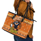 Tigers Rugby Xmas Leather Tote Bag Australia NRL Mascot