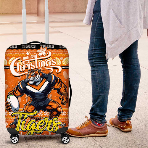 Tigers Rugby Xmas Luggage Cover Australia NRL Mascot