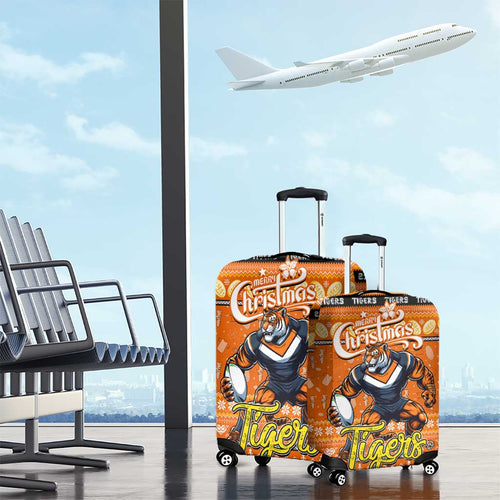Tigers Rugby Xmas Luggage Cover Australia NRL Mascot