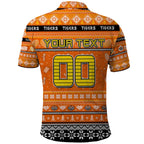 Personalized Tigers Rugby Xmas Polo Shirt Australia NRL Mascot