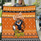 Tigers Rugby Xmas Quilt Australia NRL Mascot