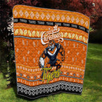 Tigers Rugby Xmas Quilt Australia NRL Mascot
