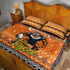 Tigers Rugby Xmas Quilt Bed Set Australia NRL Mascot