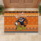 Tigers Rugby Xmas Rubber Doormat Australia NRL Mascot
